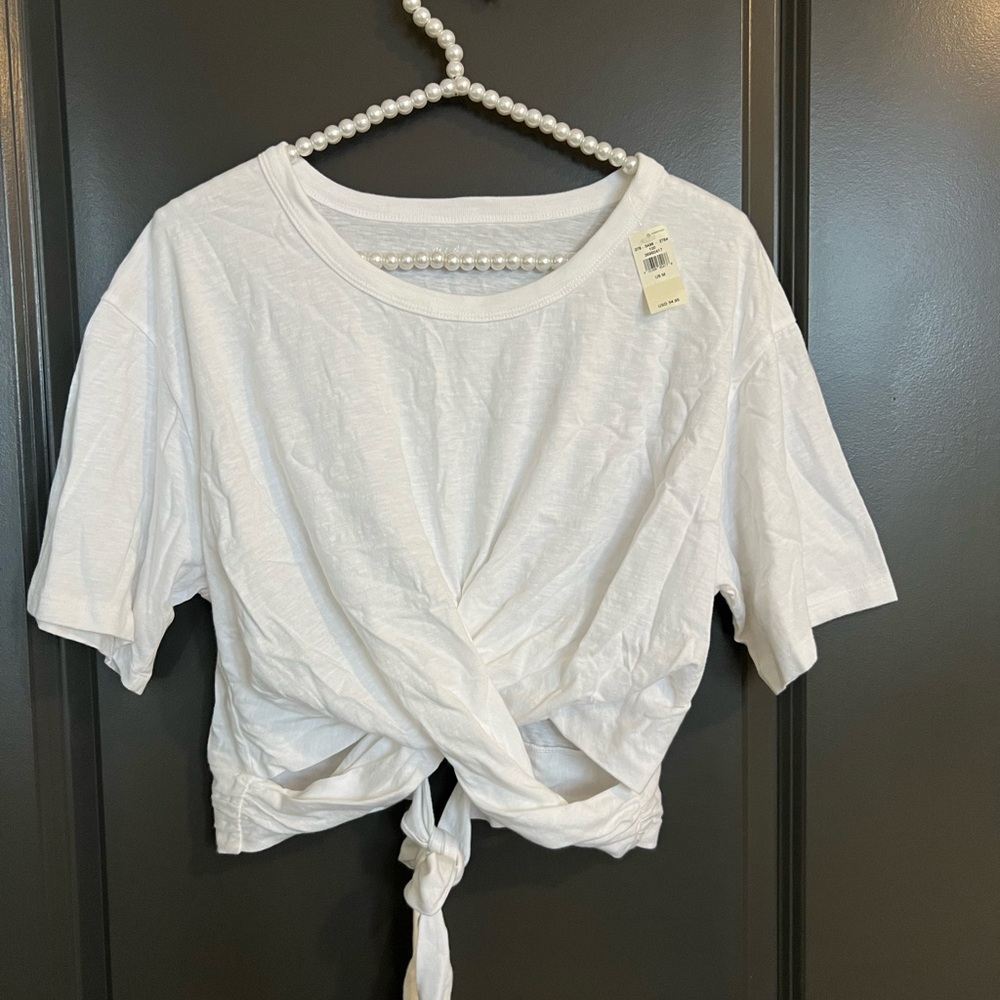 NWT Aerie White Pilates Workout Top